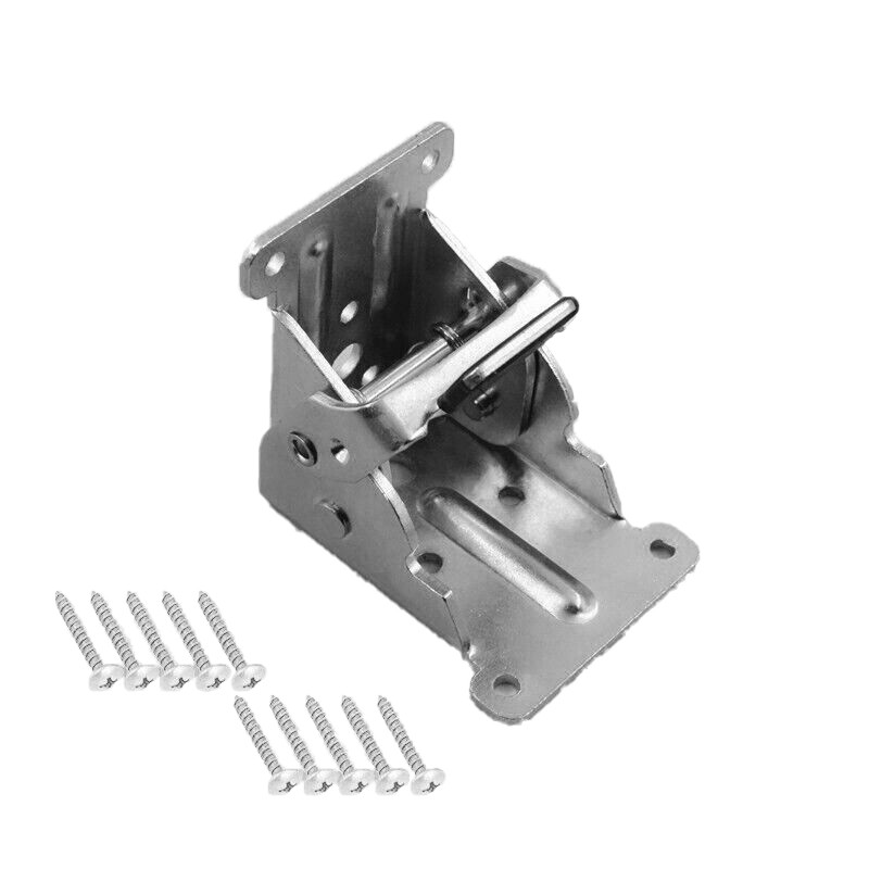 4*90 Degree Folding Table Leg Brackets Self Lock Foldable Hinge DIY Heavy Load - Picture 17 of 18