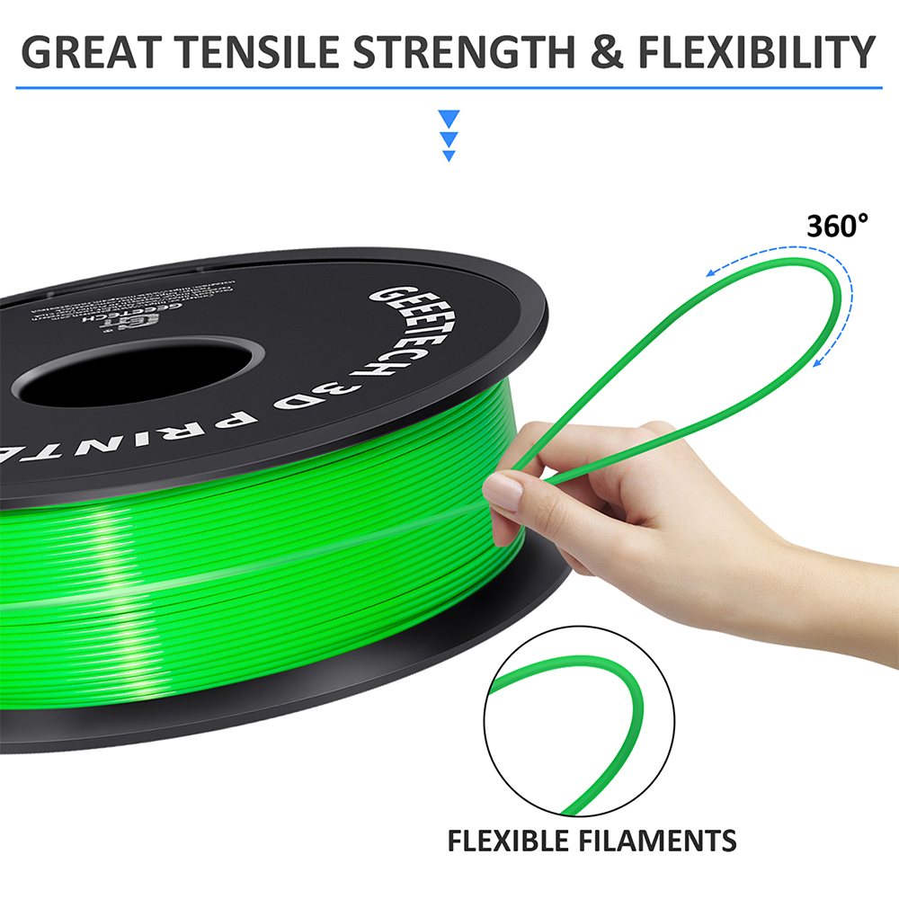 GEEETECH 3D Printer Filament Regular PLA 1.75mm 1KG/roll 17 Color Consumables