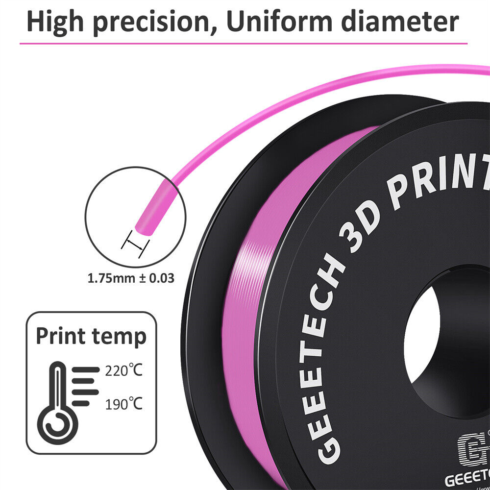 GEEETECH 3D Printer Filament Regular PLA 1.75mm 1KG/roll 17 Color Consumables