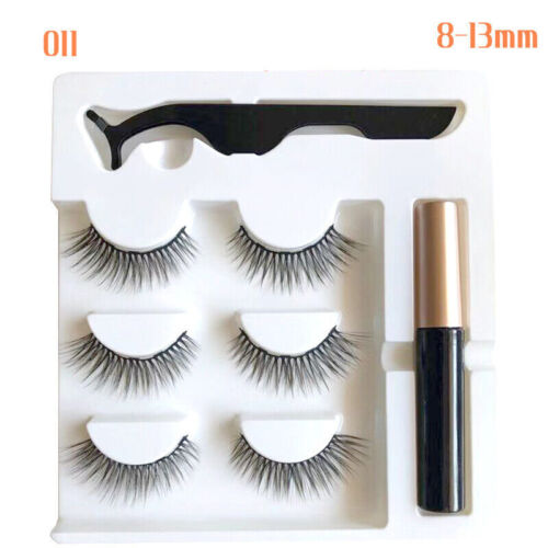 Magnetic False Eyelashes Natural Eye Lashes Extension Liquid Eyeliner Tweezer AU - Picture 17 of 20