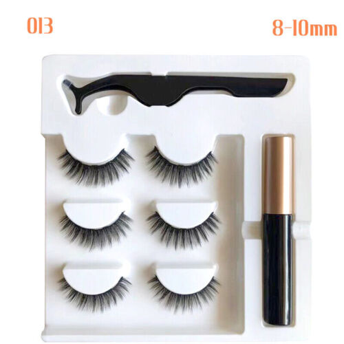 Magnetic False Eyelashes Natural Eye Lashes Extension Liquid Eyeliner Tweezer AU - Picture 18 of 20
