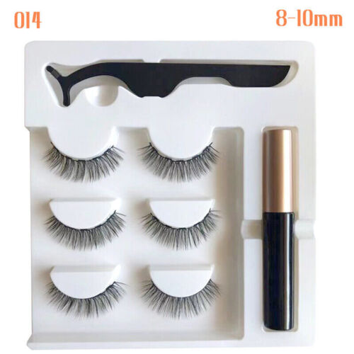 Magnetic False Eyelashes Natural Eye Lashes Extension Liquid Eyeliner Tweezer AU - Picture 19 of 20