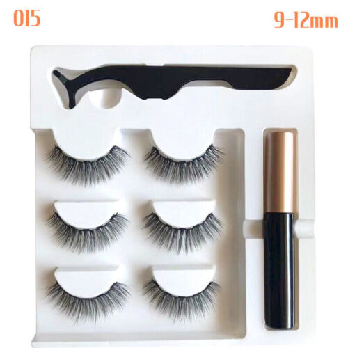 Magnetic False Eyelashes Natural Eye Lashes Extension Liquid Eyeliner Tweezer AU - Picture 20 of 20