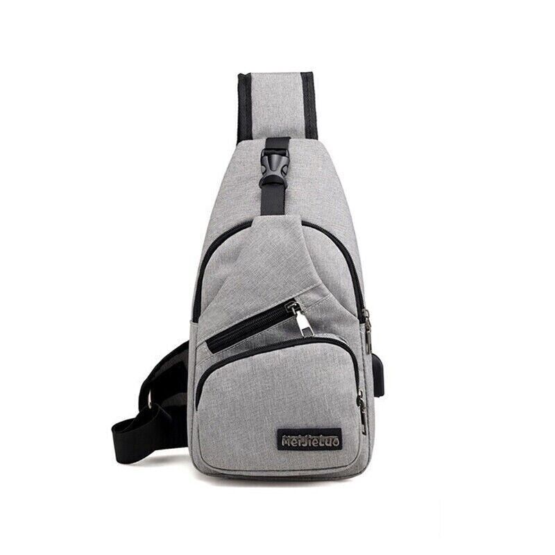 Durable Mens Chest Bag Shoulder Backpack Man Sling Cross Body Satchel Travel Bag - Picture 17 of 18