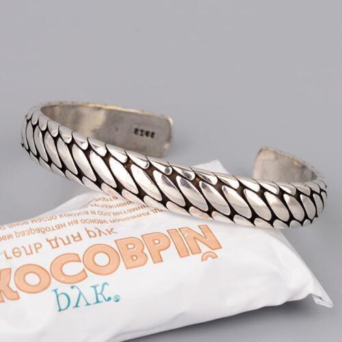 Womens 925 Sterling Silver Braided Bracelet Solid Jewelry Ladies Charm Bangles - Picture 17 of 17