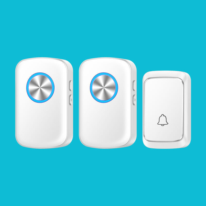 Wireless Door Bells Long Range Home Office Cordless 300M Remote Plug In Doorbell