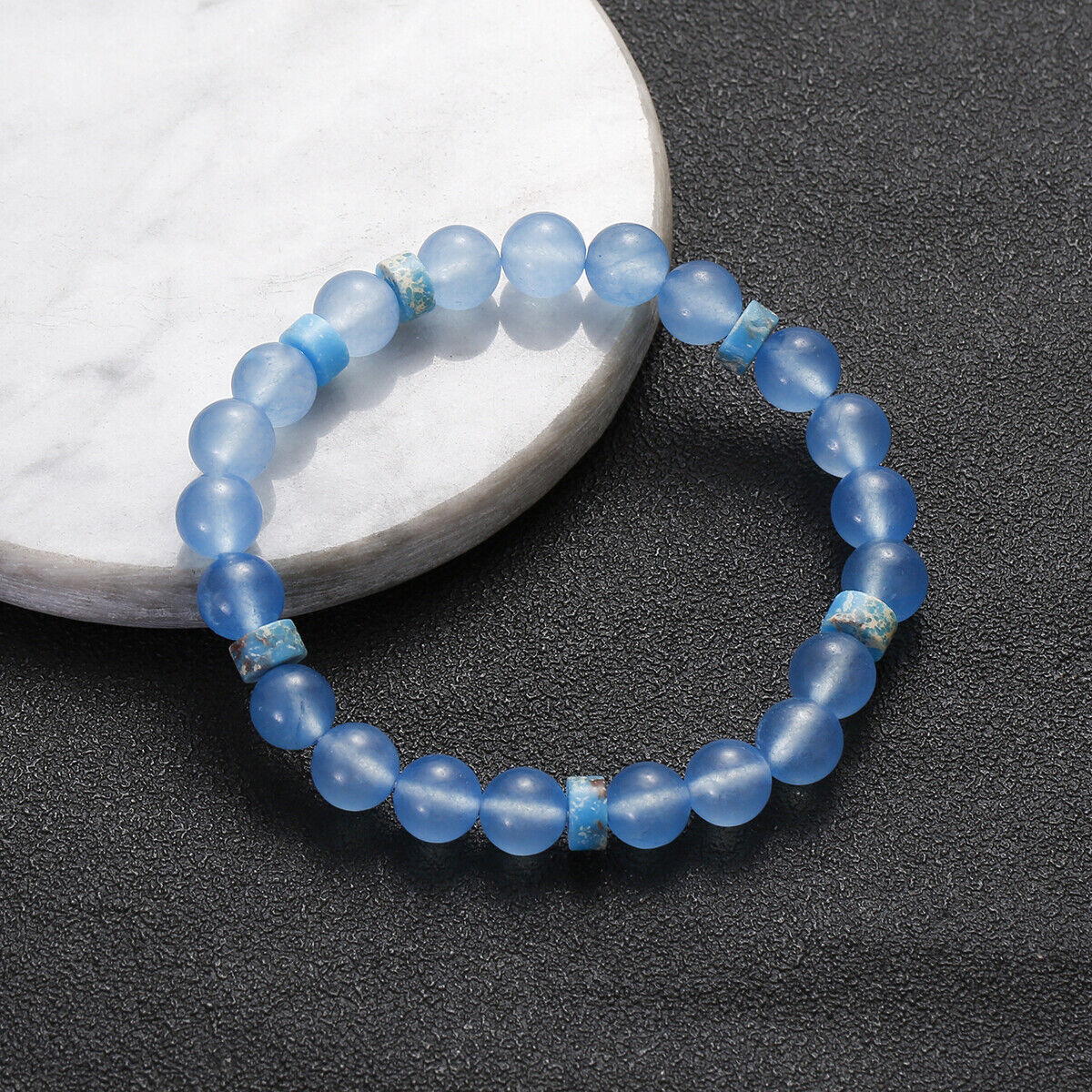 8mm Natural Stone Healing Energy Gemstone Beaded Bracelet Jewelry for Men Women