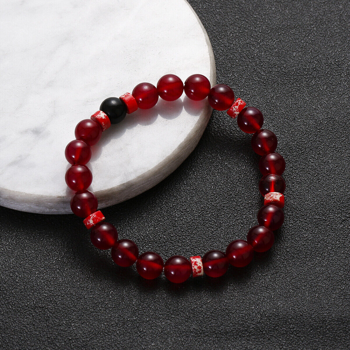 8mm Natural Stone Healing Energy Gemstone Beaded Bracelet Jewelry for Men Women