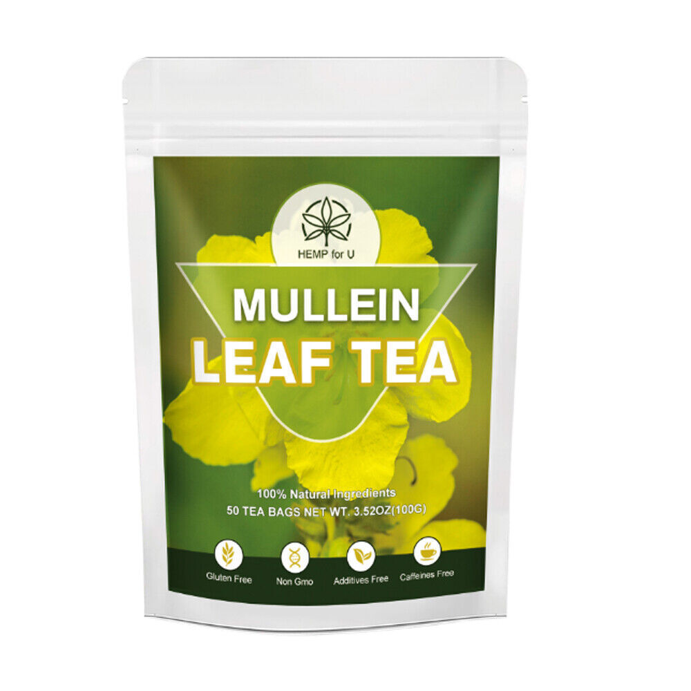 Mullein Tea Bags For Lung Cleanse Herbal Leaf of Flowers Detox Enhance Immunity