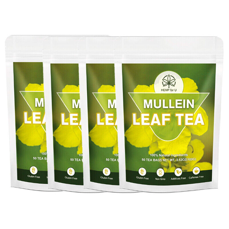 Mullein Tea Bags For Lung Cleanse Herbal Leaf of Flowers Detox Enhance Immunity