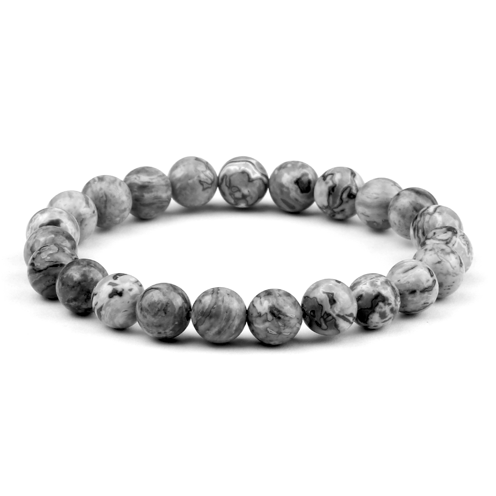 Magnetic Healing Bracelet Natural Beads Hematite Lava Therapy Health Care Bangle