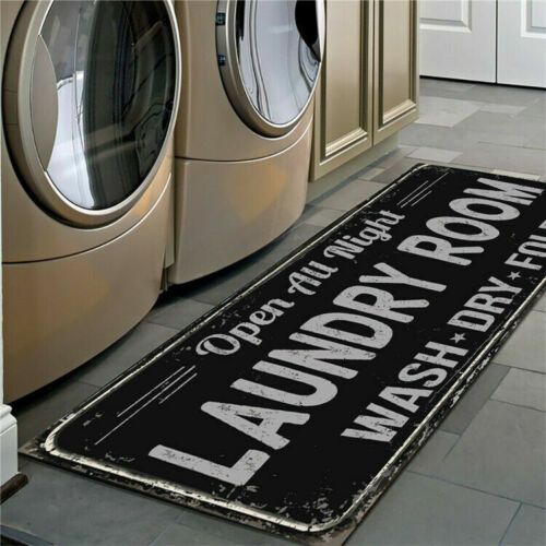 Family Laundry Floor Entrance Mat Room Doormat Kitchen Slip Bathroom Non-Slip - Picture 17 of 34