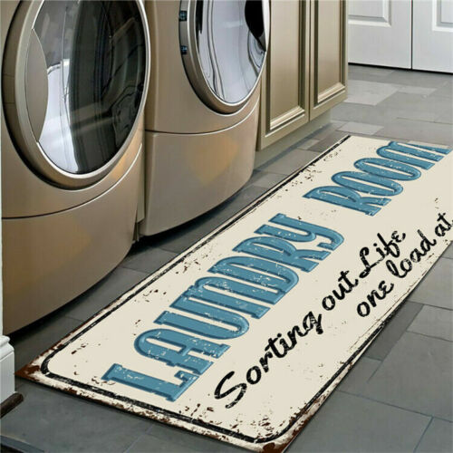 Family Laundry Floor Entrance Mat Room Doormat Kitchen Slip Bathroom Non-Slip - Picture 16 of 34