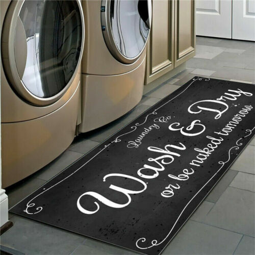 Family Laundry Floor Entrance Mat Room Doormat Kitchen Slip Bathroom Non-Slip - Picture 11 of 34