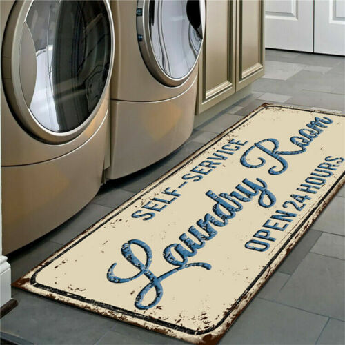 Family Laundry Floor Entrance Mat Room Doormat Kitchen Slip Bathroom Non-Slip - Picture 18 of 34