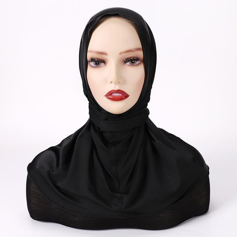 One Piece Amira Hijab Muslim Women Underscarf Turban Overhead Scarf Head Wrap - Picture 27 of 39