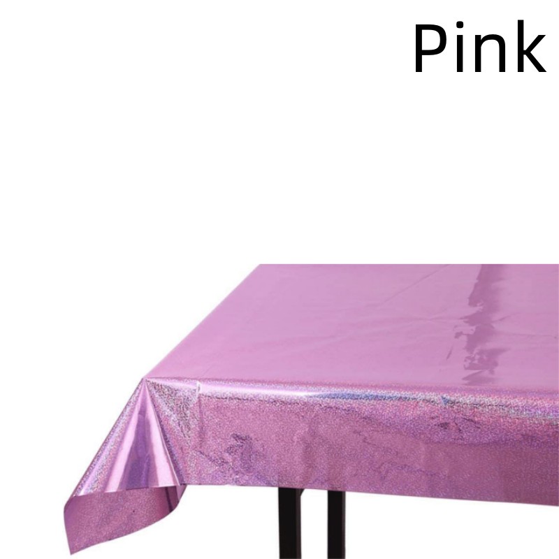 108*54 in Iridescence Tablecloths Shiny Laser Rectangle Holographic Table Covers