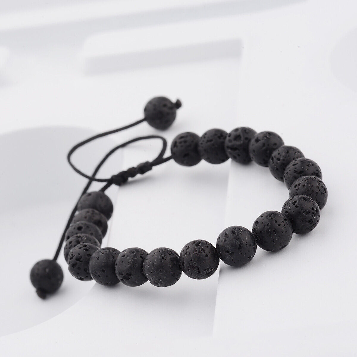 Double Layer Lava Rock Aromatherapy Anxiety Essential Oil Diffuser Bracelet Gift