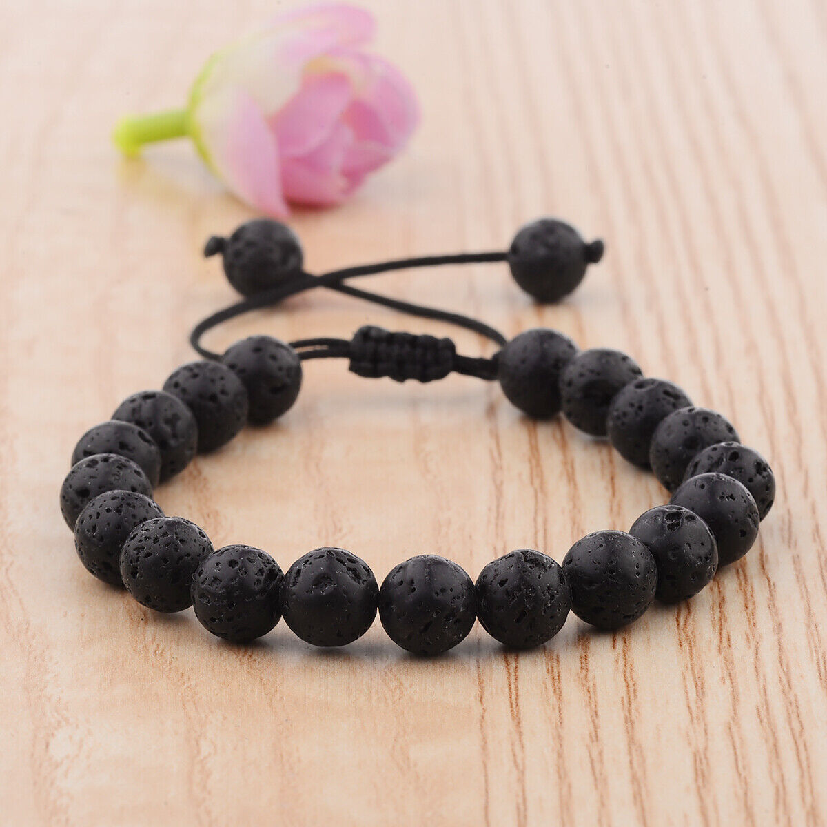 Double Layer Lava Rock Aromatherapy Anxiety Essential Oil Diffuser Bracelet Gift