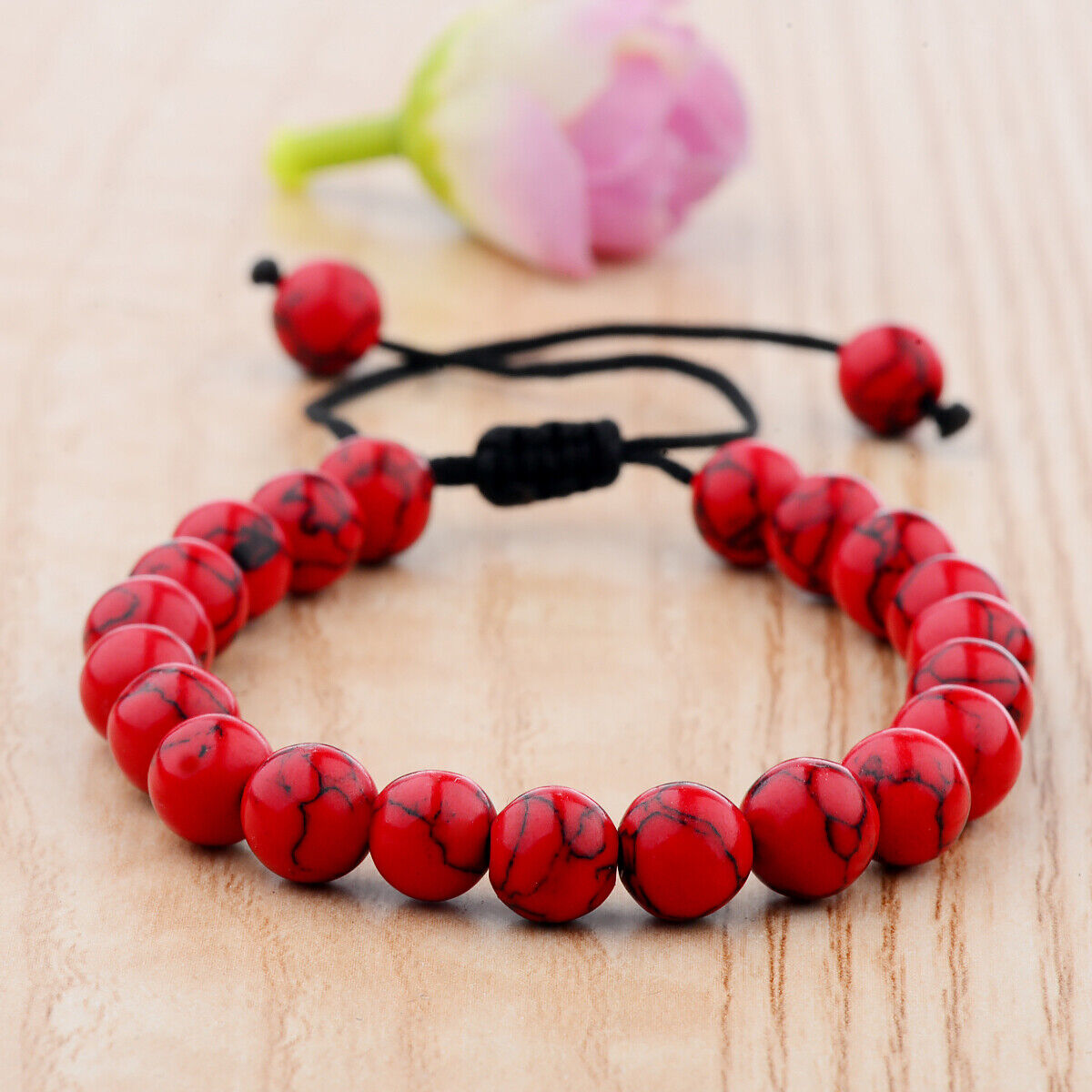 Double Layer Lava Rock Aromatherapy Anxiety Essential Oil Diffuser Bracelet Gift