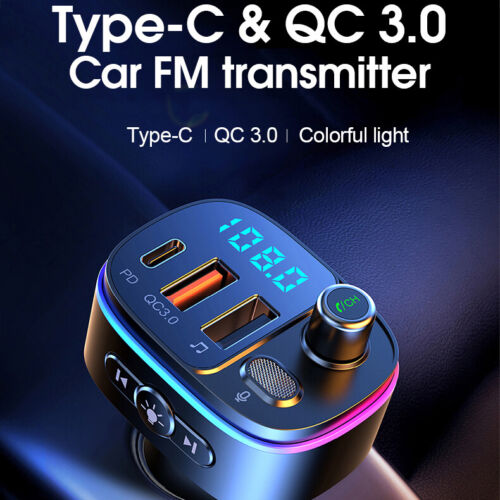 Wireless Car Bluetooth FM Transmitter MP3 Audio USB Charger Adapter Handsfree - Picture 21 of 23
