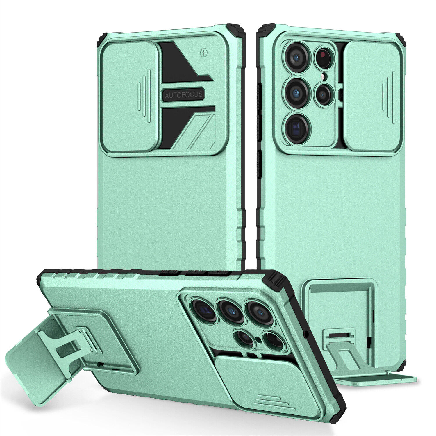 Case For Samsung Galaxy S23 S22+S21 S20 Note Shockproof Slide Camera Lens Cover