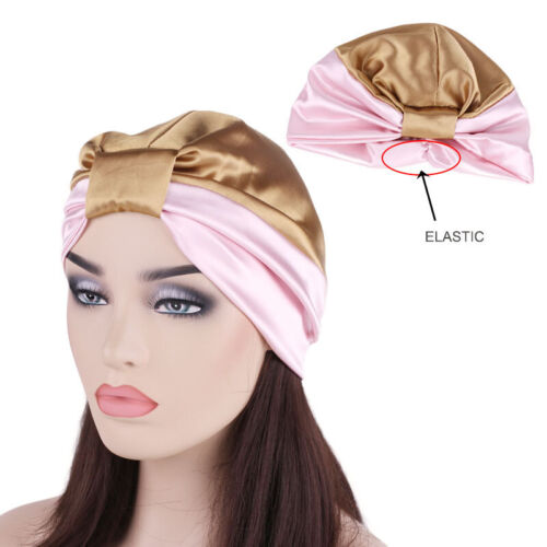Damen Satinkappe Motorhaube Haarpflege Turban Hut muslimischer Haarausfall Hijab Kopfbezug - Bild 19 von 50