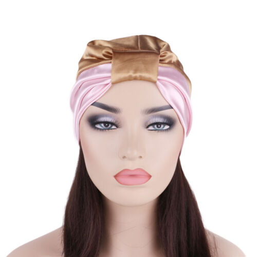 Damen Satinkappe Motorhaube Haarpflege Turban Hut muslimischer Haarausfall Hijab Kopfbezug - Bild 21 von 50