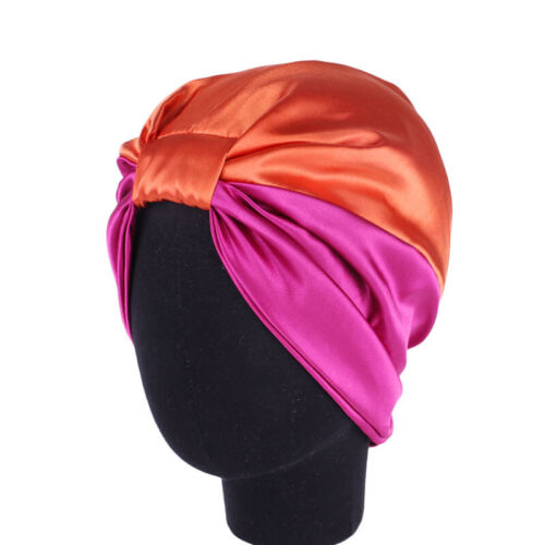 Damen Satinkappe Motorhaube Haarpflege Turban Hut muslimischer Haarausfall Hijab Kopfbezug - Bild 24 von 50