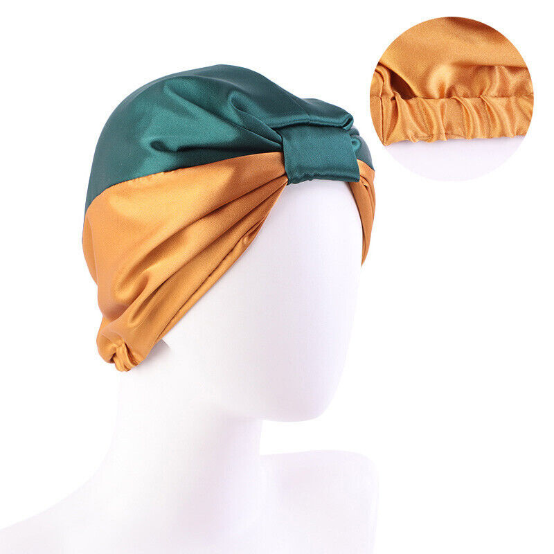 Damen Satinkappe Motorhaube Haarpflege Turban Hut muslimischer Haarausfall Hijab Kopfbezug - Bild 25 von 50