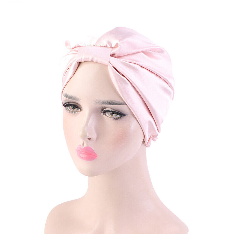 Damen Satinkappe Motorhaube Haarpflege Turban Hut muslimischer Haarausfall Hijab Kopfbezug - Bild 35 von 50