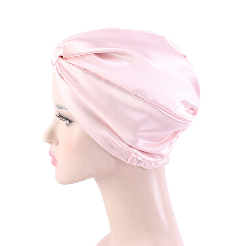 Damen Satinkappe Motorhaube Haarpflege Turban Hut muslimischer Haarausfall Hijab Kopfbezug - Bild 36 von 50