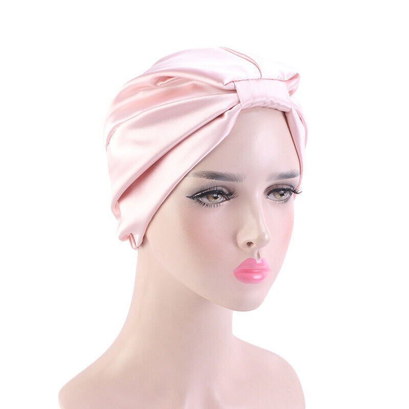 Damen Satinkappe Motorhaube Haarpflege Turban Hut muslimischer Haarausfall Hijab Kopfbezug - Bild 38 von 50