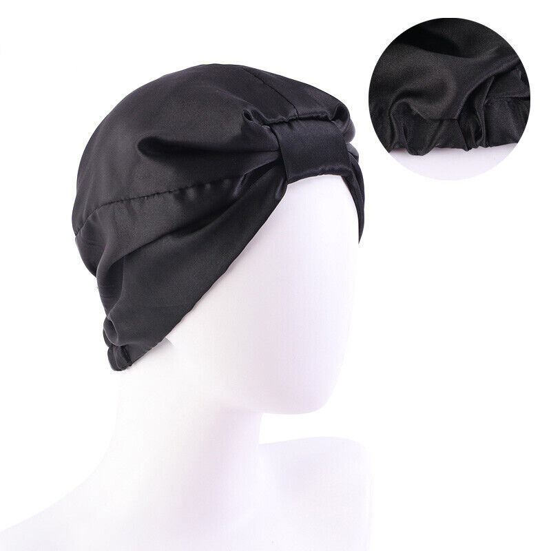 Damen Satinkappe Motorhaube Haarpflege Turban Hut muslimischer Haarausfall Hijab Kopfbezug - Bild 40 von 50