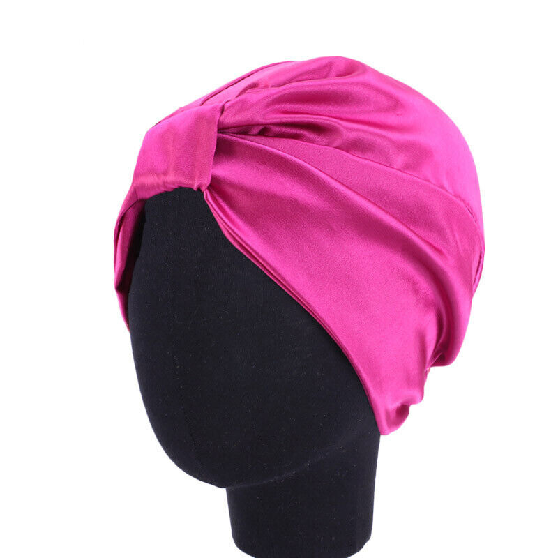 Damen Satinkappe Motorhaube Haarpflege Turban Hut muslimischer Haarausfall Hijab Kopfbezug - Bild 41 von 50