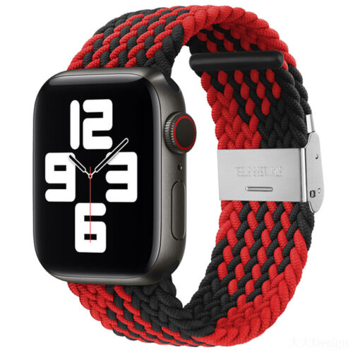 For Apple Watch Series 7 6 5 4 3 SE Band Strap iWatch Adjustable Braided Loop - Picture 34 of 73