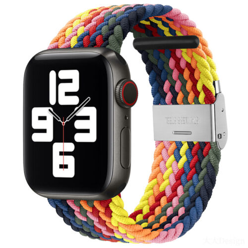 For Apple Watch Series 7 6 5 4 3 SE Band Strap iWatch Adjustable Braided Loop - Picture 29 of 73