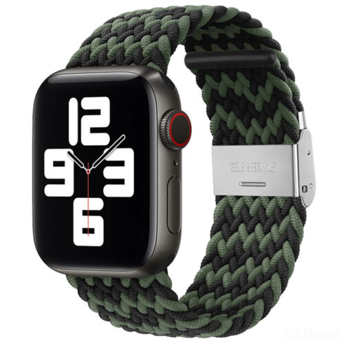 For Apple Watch Series 7 6 5 4 3 SE Band Strap iWatch Adjustable Braided Loop - Picture 43 of 73