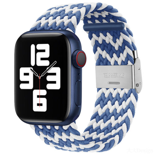 For Apple Watch Series 7 6 5 4 3 SE Band Strap iWatch Adjustable Braided Loop - Picture 41 of 73