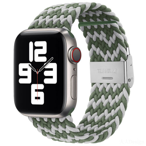 For Apple Watch Series 7 6 5 4 3 SE Band Strap iWatch Adjustable Braided Loop - Picture 46 of 73