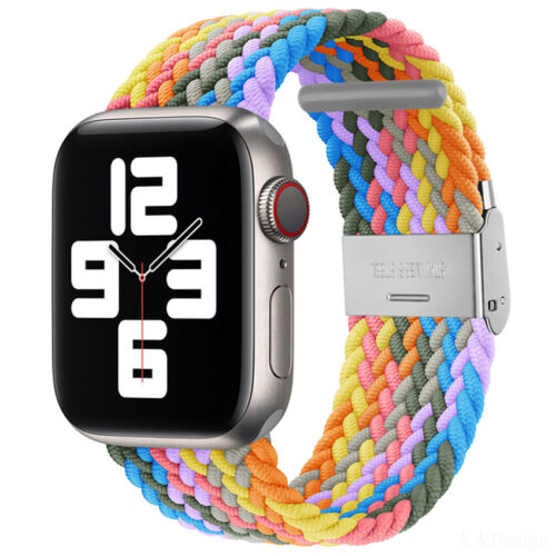 For Apple Watch Series 7 6 5 4 3 SE Band Strap iWatch Adjustable Braided Loop - Picture 48 of 73