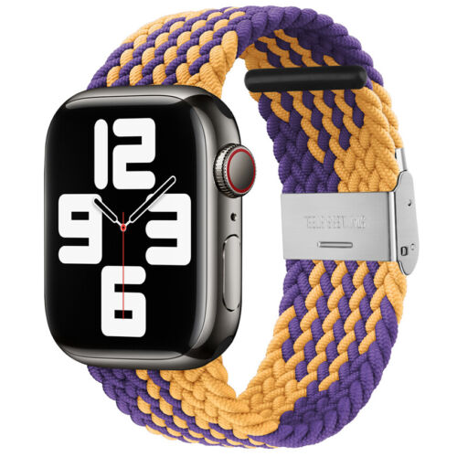 For Apple Watch Series 7 6 5 4 3 SE Band Strap iWatch Adjustable Braided Loop - Picture 66 of 73