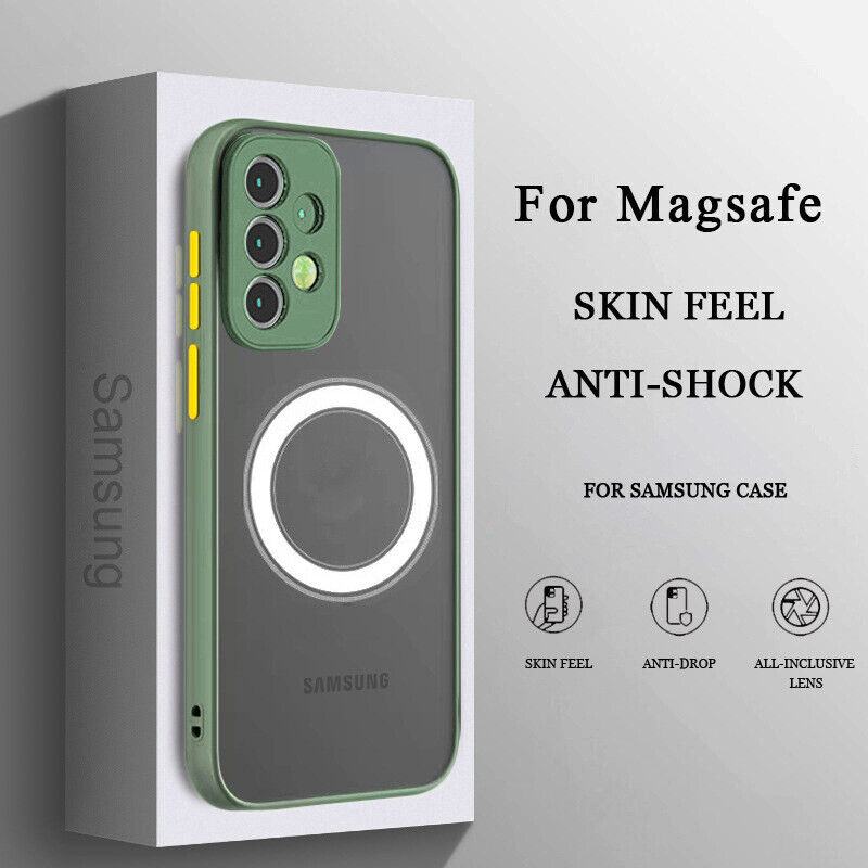 For Samsung Galaxy Note 20 S22 S21 S20 A54 Case Magsafe Frosted Slim Cover