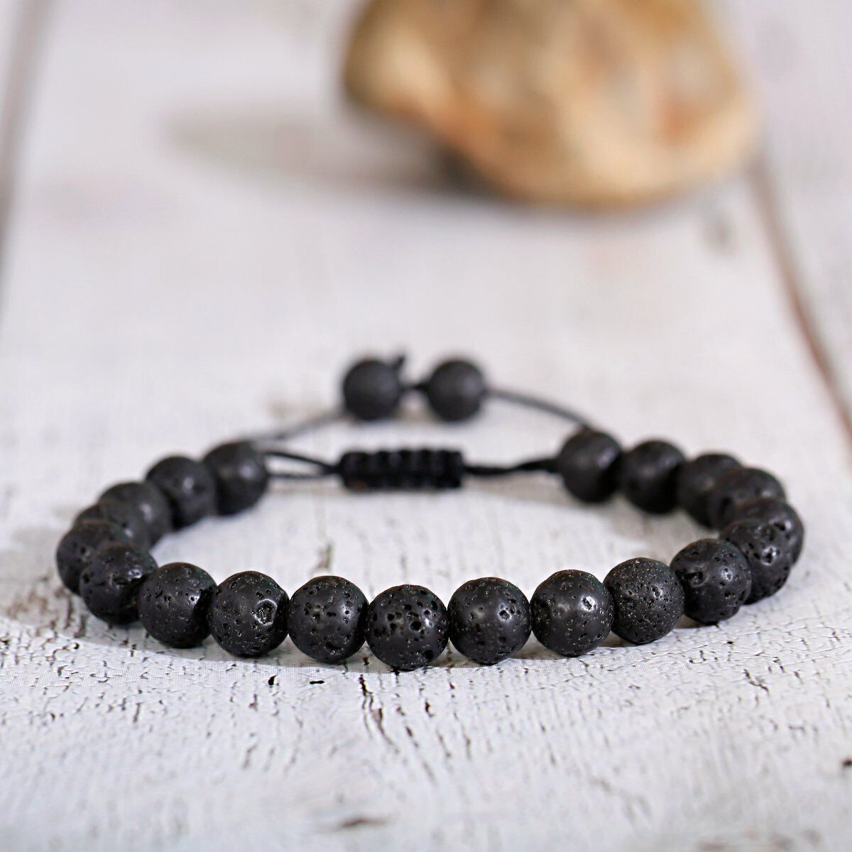 Triple Protection Black Obsidian Hematite Tiger Eye Bracelet Bead Healing Bangle