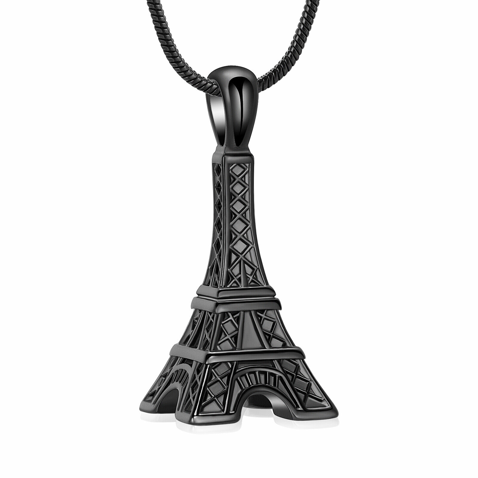 Eiffel Tower Pendant Urn Necklace Paris Jewelry for Mom Women Cremation Jewelry