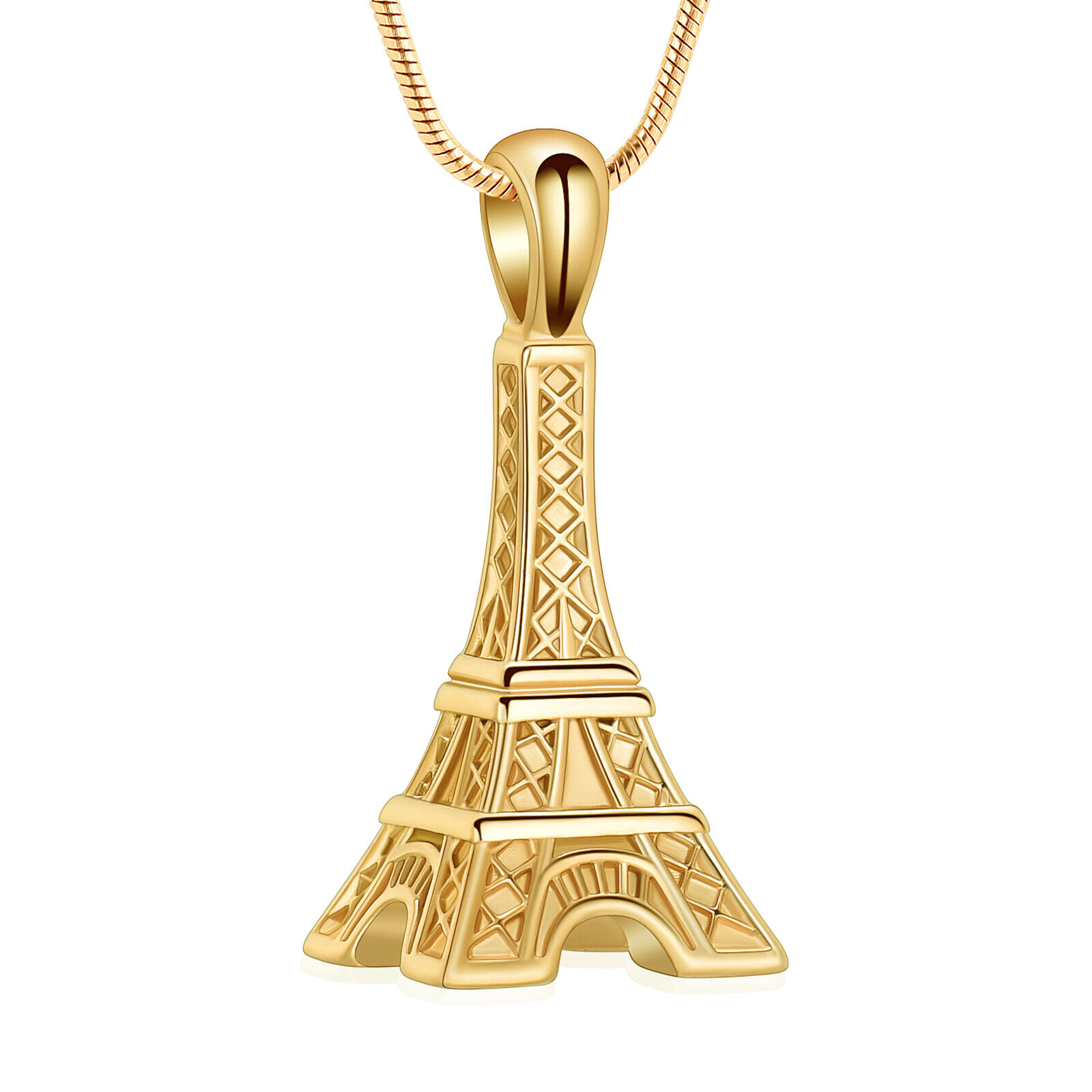 Eiffel Tower Pendant Urn Necklace Paris Jewelry for Mom Women Cremation Jewelry