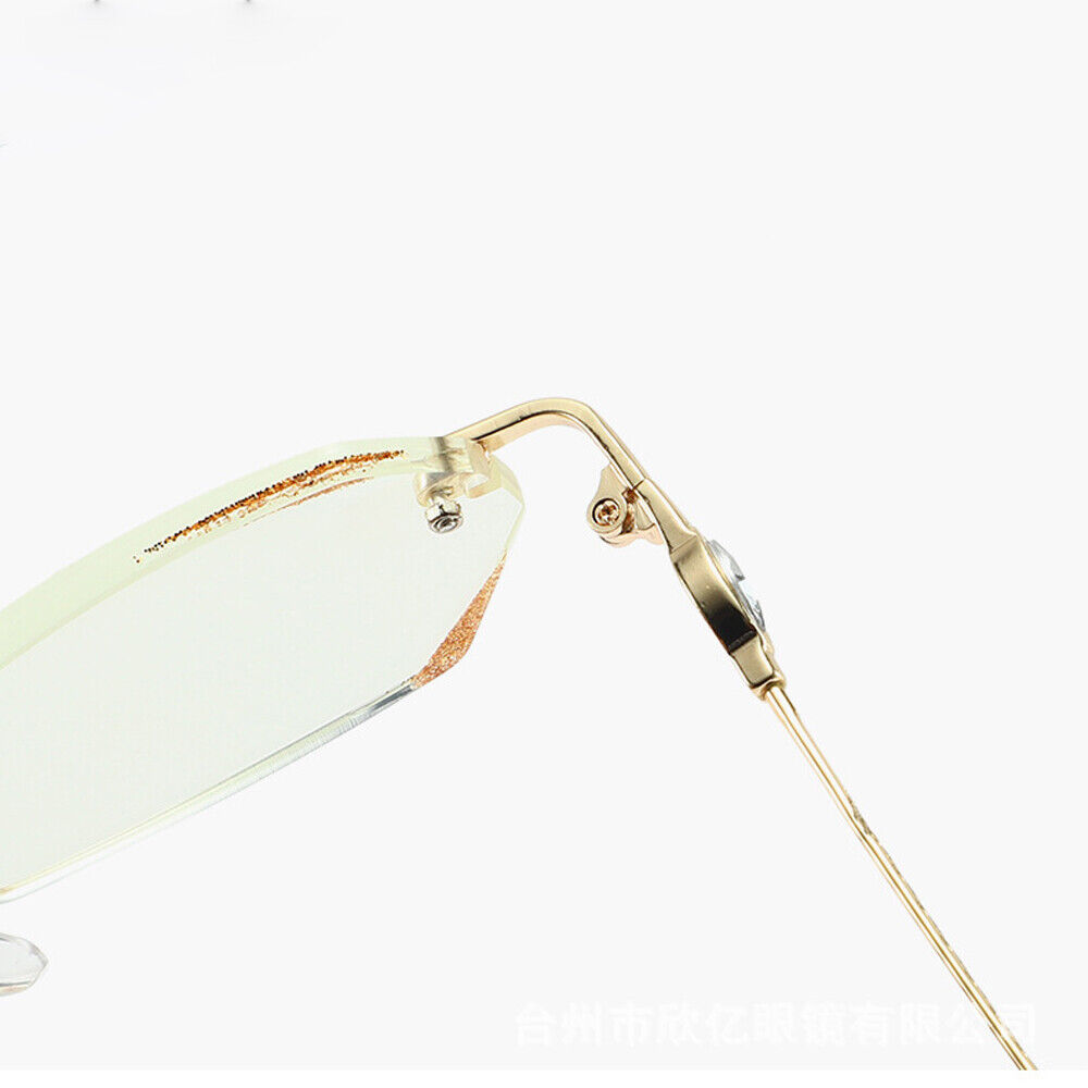Gafas de lectura de metal sin montura para mujeres damas lectoras gafas presbicias brillantes - Imagen 13 de 19