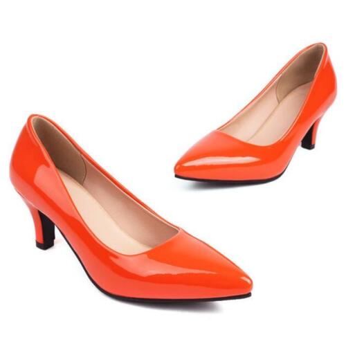 Moda Para mujeres Puntera puntiaguda Tacones de aguja Oficina Trabajo Zapatos de vestir 34-48 - Imagen 29 de 29