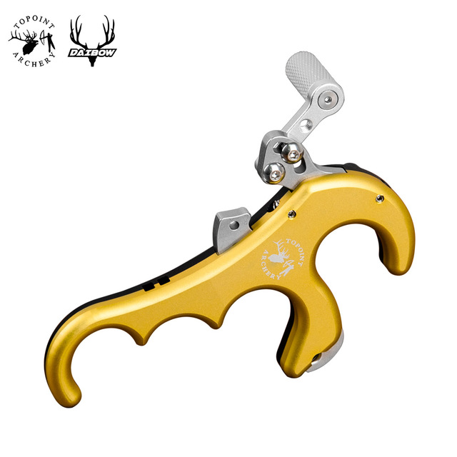 Topoint TP425 Bow Release 4Finger Aluminum Archery Release Aid Auto Caliper Hunt - Picture 28 of 30