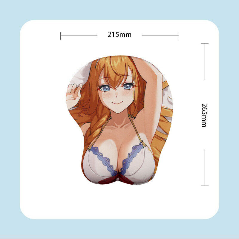 Silicone Mouse Pad Beautiful Girl Cotton Pad 3D Wrist Support Wrist Guard New - Picture 28 of 33